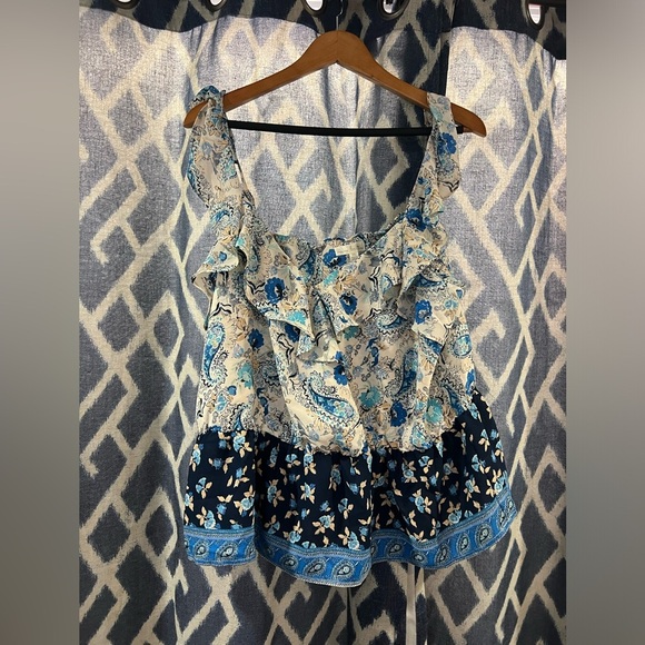 NWOT Nine Britton Ruffle Tank Size XXL - Picture 1 of 5